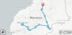  4-Days Private Desert Tour From From Marrakesh To Fez ( Luxury Camp ) - 16 destinations 