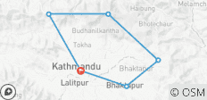  Kathmandu Valley Cycling Tour - 6 destinations 