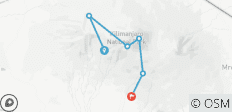  Kilimanjaro beklimming via Machame Route 6 dagen + 1 dag hotelverblijf - 6 bestemmingen 