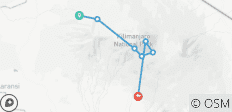  Kilimandscharo Besteigung über die Lemosho Route &amp; 1 Tag Hotelaufenthalt - 7 Destinationen 