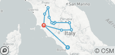  Campagne toscane et ombrienne avec les charmantes villes collinaires d\'Italie - de Rome à la Toscane - 2024 - 12 destinations 