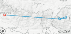  Bhutan Rundreise - 7 Destinationen 