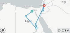  Egypte naar Petra: 14-daagse rondreis met GEM, Nijlcruise, Witte Woestijn en Jordanië\&quot;. - 10 bestemmingen 