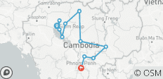  Het beste van Cambodja: 10-daagse privérondleiding met gids door Cambodja - 12 bestemmingen 