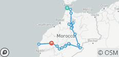  9 jours 8 nuits Circuit historique et culturel au Maroc au départ de Tanger - 21 destinations 