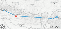  9 noches 10 días Circuito Privado Nepal - Bután 2024-2026 - 10 destinos 