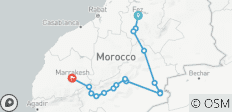  Von Fes durch die Wüste nach Marrakech - 3 Tage - 16 Destinationen 