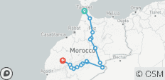  Circuit de 7 jours de Tanger à Marrakech au Maroc - 18 destinations 