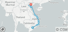 Vietnam du Sud au Nord : Circuit cycliste de Saigon à Hanoi - 13 destinations 