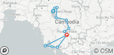  Circuit de 11 jours au Cambodge, des temples d\'Angkor à l\'île de Koh Rong - 13 destinations 