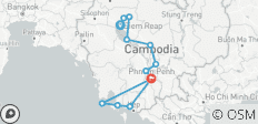  Cambodia 11 Days Tour from Angkor Temples to Koh Rong Island - 13 destinations 