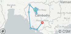  Privé-rondreis door Cambodja – van de hoogtepunten tot de stranden – 12 dagen - 12 bestemmingen 