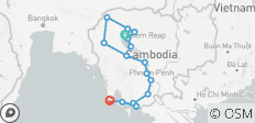  Verken Cambodja – een rondreis langs alle hoogtepunten – 13 dagen - 18 bestemmingen 