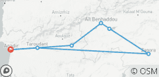  2 Days Zagora Desert From Agadir Including Camel ride and berber desert camp - 7 destinations 