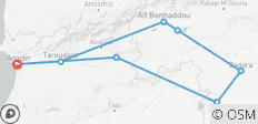  3 Days Chegaga Desert From Agadir Including Camel Ride and Berber Desert Camp - 9 destinations 