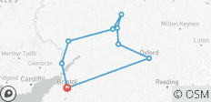  Stratford-upon-Avon, Oxford &amp; die Cotswolds Kleingruppenreise (ab Bristol) - 2 Tage - 9 Destinationen 