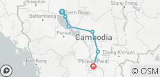  Private Cambodia 6 Days Tour from Siem Reap to Phnom Penh - 7 destinations 