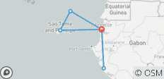  Kombinierte Gabun und Sao Tome Principe Rundreise - 6 Destinationen 