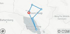  Circuit privé de 4 jours : Angkor Wat, Banteay Srei, Beng Mealea et découverte de Siem Reap - 7 destinations 