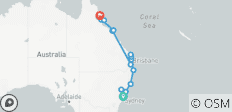  De Sydney à Cairns - Circuit de 14 jours - 16 destinations 