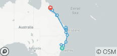  Sydney to Cairns - 14 Day Boutique Comfort Tour - 16 destinations 