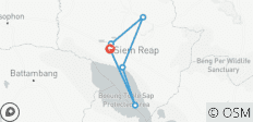  Circuit privé de 4 jours pour découvrir les temples d\'Angkor et le parc national de Phnom Kulen - 6 destinations 
