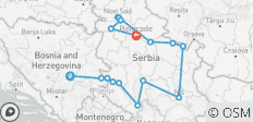  Circuit de 17 jours au départ de Sarajevo pour découvrir la Serbie tout au long de l\'année. La Serbie : terre de monastères, de villas romaines, de forteresses, de rivières et de routes pittoresques. - 16 destinations 