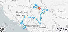  Viaje descubrimiento de 18 días por Bosnia +Serbia, todo el año, desde Dubrovnik. - 22 destinos 