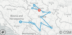  Circuit de 14 jours au départ de Sarajevo pour découvrir la Serbie tout au long de l\'année. La Serbie : terre de monastères, de villas romaines, de forteresses, de rivières et de routes pittoresques. - 16 destinations 