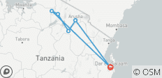  Five Days Fly In, Fly Out to Tanzania Prime Northern Circuit from Zanzibar - 6 destinations 