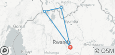  4 jours de trekking pour les gorilles en Ouganda avec un départ et une arrivée au Rwanda. - 4 destinations 
