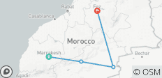  Circuito de 4 Días de Marrakech a Fez (Privado) - 4 destinos 