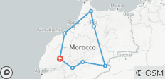  Circuit de 10 jours dans les villes impériales et le désert (privé) - 8 destinations 