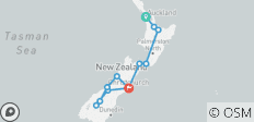  Auckland - Christchurch - 12 jours de voyage - 12 destinations 