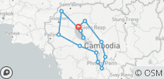  Circuit privé de 10 jours au Cambodge - 14 destinations 