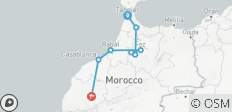  Circuit de 5 jours de Tanger à Marrakech (privé) - 8 destinations 