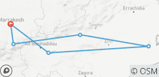  Circuito de 7 Días desde Marrakech por el Atlas y el Desierto (Privada) - 6 destinos 