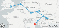  Rhapsodie européenne (petits groupes, été, départ de Londres, 12 jours) - 13 destinations 