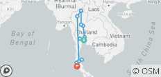  La charmante Thaïlande et la côte sud (Hôtels 4 étoiles) - 11 destinations 