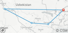  8 days - The Pearls of Uzbekistan - for mini private groups - 5 destinations 