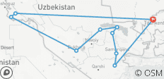  Uzbekistan - Oriental Fairy Tale on the Silk Road 11 days - 10 destinations 