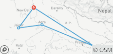  7 dagen Gouden Driehoek Rondreis door met Varanasi(ALL INCLUSIVE) - 5 bestemmingen 