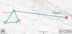  Indien: Goldenes Dreieck mit Nepal - 13 Destinationen 