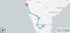  Circuito espectacular de 13 días con paquete turístico de Karnataka - Todo incluído - 9 destinos 