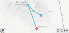  Kilimanjaro Trek - Marangu Route - 4 destinations 