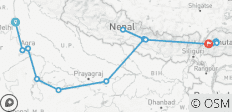  Indien und Nepal mit Bhutan - 16 Destinationen 