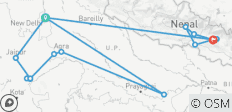  India en Nepal rondreis - 17 bestemmingen 
