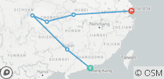  South China Discovery 12D: Hong Kong, Guilin, Chongqing, Three Gorges, Shanghai - 6 destinations 