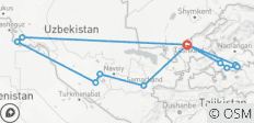  Usbekistan- Die klassische Tour und das Fergana-Tal (14 Tage) - 12 Destinationen 