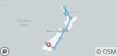  Explorer les merveilles de la Nouvelle-Zélande avec les îles du Nord et du Sud (d\'Auckland à Queenstown) (2024) - 9 destinations 